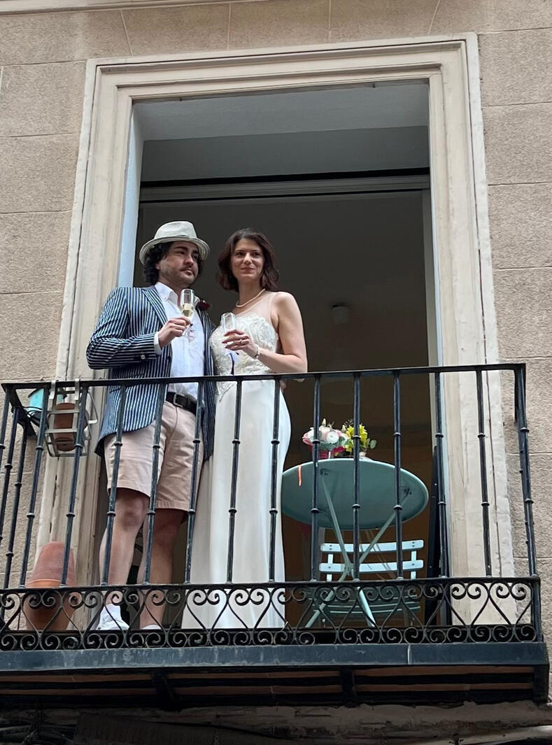 Married at our friends' Airbnb