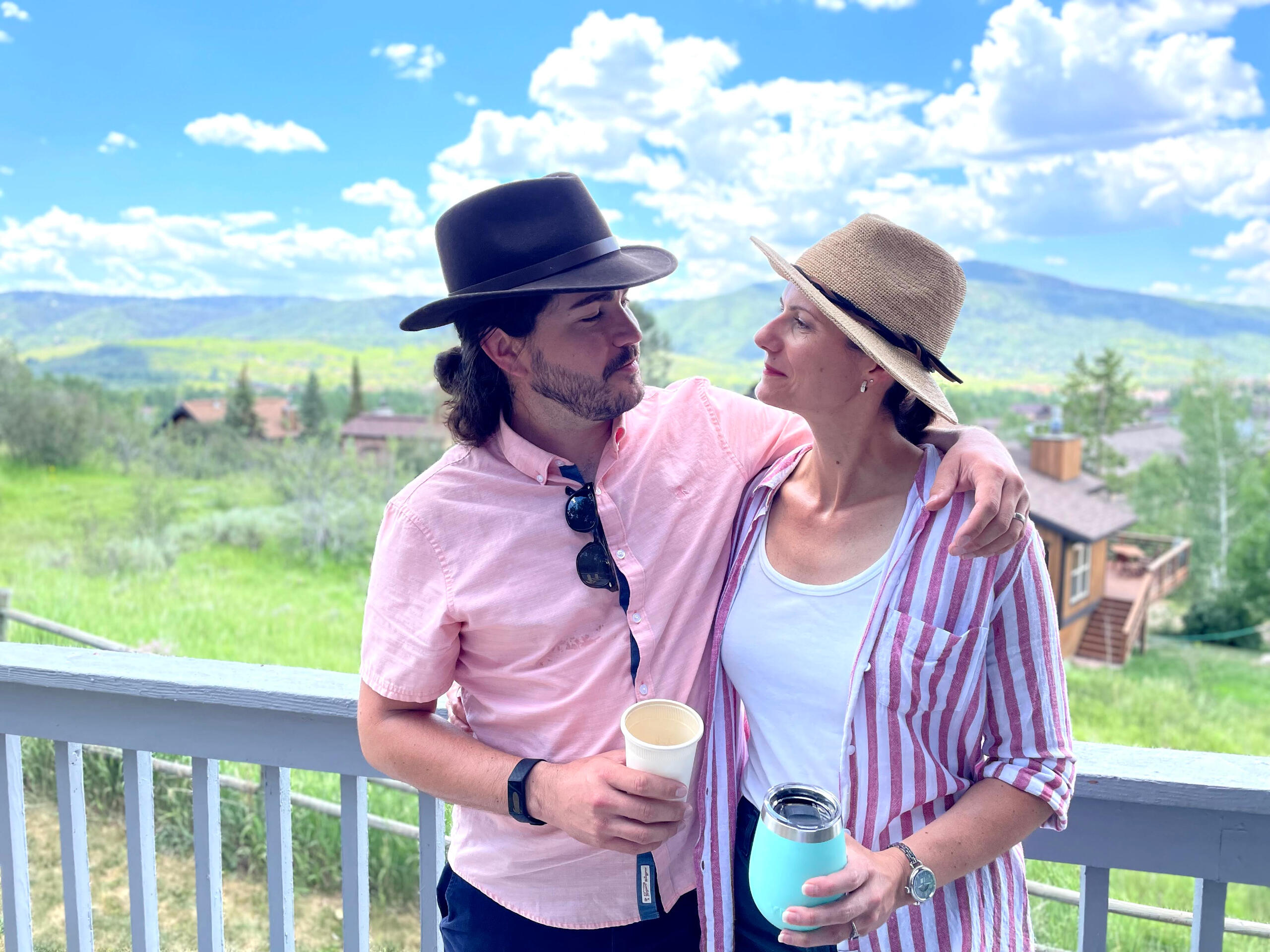 Couple on the deck